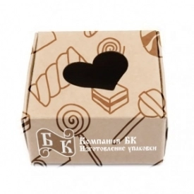Коробка для конфет из крафтового картона